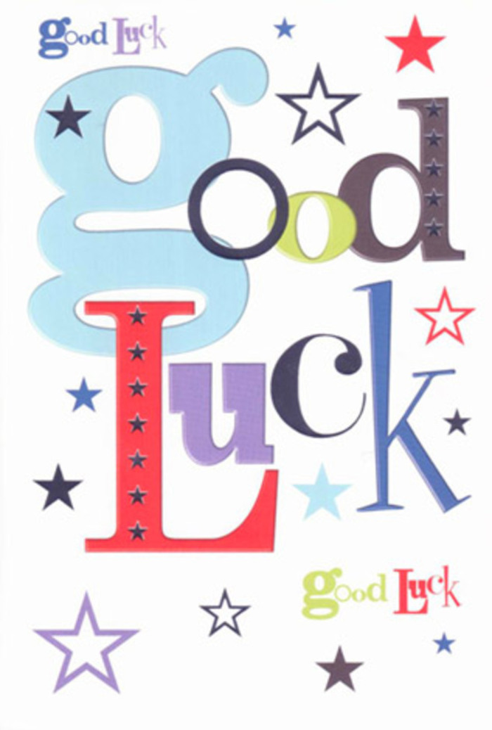 There's an infectious cheer woven into the fabric of this good luck card, echoing the spirited community of Kentish Town. Its design is a feast for the senses, where cool baby blue flows across bold, contrasting letters - the palette enriched by deep red, mossy green, and velvety violet, each font bubbling with personality. A flurry of stars, from vibrant navy to soft lavender, sweeps across the clean white background, conjuring memories of stargazing from Cantelowes Gardens. The card is beautifully tactile, its crisp, uncoated finish calling to mind quality cards handpicked at a local florist's counter. More than a simple greeting, this card becomes a talisman, radiating hope and well wishes from NW5. It has the heartfelt presence of a neighbour's encouragement before an interview on Kentish Town Road, or the pride of a parent cheering at a school send-off. Each detail - from the modern matrix of fonts to the shimmering stars - offers a promise of possibility, blending artistic expression with genuine belief in the journey ahead.